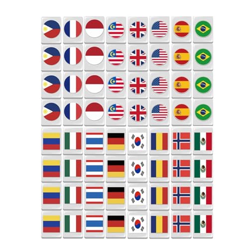 Mahjong-Flaggen-Modell, Mahjonng-Flaggenmodell, Spielblöcke | Block Puzzle Games, Tiles Set, Party Games Blocks für Erwachsene Kinder von Generic