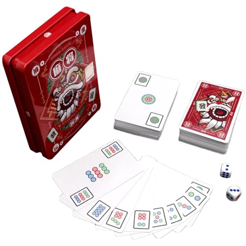 Mahjong Spielkarte Mahjong Kartenspiel Set | 2024 Mahjong Karte mit großem Druck - Brettspielspielzeug mit matter Textur für Partys, Familienaktivitäten, Freundestreffen, soziale Aktivitäten Mahjong Spielkarte Mahjong Kartenspiel Set | 2024 Mahjong Karte mit großem Druck - Brettspielspielzeug mit matter Textur für Partys, Familienaktivitäten, Freundestreffen, soziale Aktivitäten von Generic