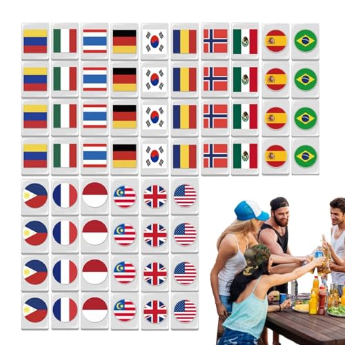 Mahjong-Spielset, Mahjong-Kachel-Set – Ziegelspiele mit Flaggenmotiv | Mahjong-Fliesenspiel für Familienfeier, Puzzle aus Fluchtblock am Meer, Gesellschaftsspiele Mahjong-Spielset, Mahjong-Kachel-Set – Ziegelspiele mit Flaggenmotiv | Mahjong-Fliesenspiel für Familienfeier, Puzzle aus Fluchtblock am Meer, Gesellschaftsspiele von Generic