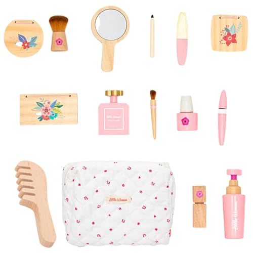 Make -Up Set Holz – Kosmetik-Set für Kinder, Spiel-up | Make-up-Zubehör aus Holz, sicherer Schönheitssalon, Make-up-Spielzeug für Mädchenjahre, fördert die Fähigkeiten Make -Up Set Holz – Kosmetik-Set für Kinder, Spiel-up | Make-up-Zubehör aus Holz, sicherer Schönheitssalon, Make-up-Spielzeug für Mädchenjahre, fördert die Fähigkeiten von Generic