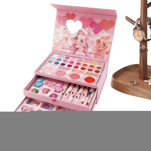 Make-up-Kit Für Kleine Mädchen | Prinzessin Make-up-Kit,Lernreiches Schönheitsspiel Für Kinderparty Schule Szene Outdoor-Party von Generic