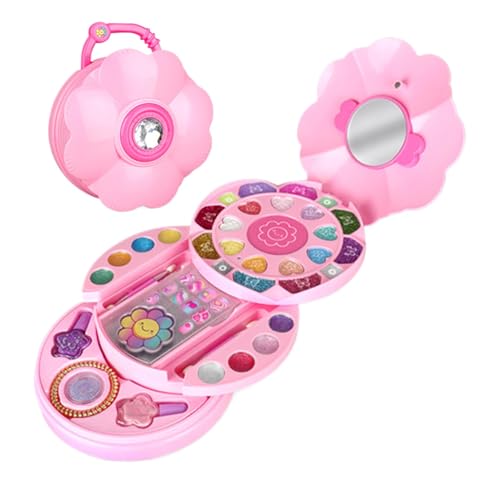 Make-up-Set für Mädchen – Make-up-Set für Mädchen, Spielzeug für Mädchen – echte Kosmetik-Sets für kleine Mädchen | Waschbares echtes Make-up-Set, D-Set Make-up-Set für Mädchen – Make-up-Set für Mädchen, Spielzeug für Mädchen – echte Kosmetik-Sets für kleine Mädchen | Waschbares echtes Make-up-Set, D-Set von Generic