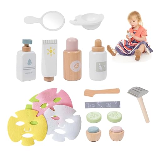 Make-up-Simulationsspiel – Schönheitssalon-Set aus Holz für leichtes Make-up-Set für Kinder ab 3 Jahren von Generic