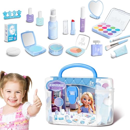 Make-up- für kleine Mädchen – Realistisches Make-up zum Vortäuschen Mädchen, Make-up-Spielhaus- Kosmetikset mit exquisiter Optik, ideal kreativen Spaß Kleinkinder Geburtstag, Kindertag, Neujahr von Generic