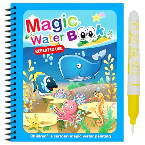 Malbuch mit Wasser: Malbuch zum Kopieren | frühes Lernspielzeug zum Malen, Spielzeug zum Zeichnen mit Wasser für Kleinkinder, Mädchen, Kinder und Vorschulkinder Malbuch mit Wasser: Malbuch zum Kopieren | frühes Lernspielzeug zum Malen, Spielzeug zum Zeichnen mit Wasser für Kleinkinder, Mädchen, Kinder und Vorschulkinder von Generic