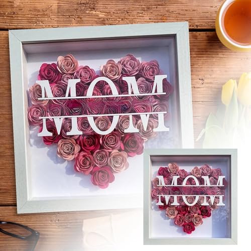 Mama Von Tochter Und Sohn Angepasst Mama Blume Schatten Gedenktag Geburtstag HYw825 (F, C) von Generic