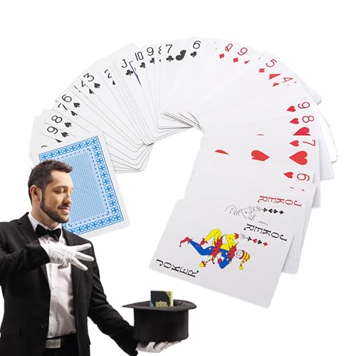 Markiertes Poker -Deck - Trickspielkarten für magische Shows, sammelbare Entertainment -Requisiten | Bühnenperformancezubehör mit Führer, lustiges Kartenspiel für Zuhause, Camping, Partyabende, Famili Markiertes Poker -Deck - Trickspielkarten für magische Shows, sammelbare Entertainment -Requisiten | Bühnenperformancezubehör mit Führer, lustiges Kartenspiel für Zuhause, Camping, Partyabende, Famili von Generic