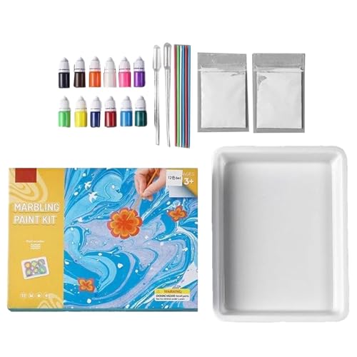 Marmorier-Malerei-Set "Wasser" – DIY-Kit, Marmorierset "Wasser" | Kreatives Spielzeug Partygeschenke für Mädchen und Jungen Alter 6 7 8 9 10 11 12 Marmorier-Malerei-Set "Wasser" – DIY-Kit, Marmorierset "Wasser" | Kreatives Spielzeug Partygeschenke für Mädchen und Jungen Alter 6 7 8 9 10 11 12 von Generic