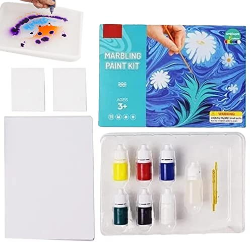Marmorier-Malerei-Set zum Selbermachen, Aquarellmalerei-Set Marmor | Kreatives Spielzeug Partygeschenke für Mädchen und Jungen im Alter von 6 7 8 9 10 11 12 Marmorier-Malerei-Set zum Selbermachen, Aquarellmalerei-Set Marmor | Kreatives Spielzeug Partygeschenke für Mädchen und Jungen im Alter von 6 7 8 9 10 11 12 von Generic