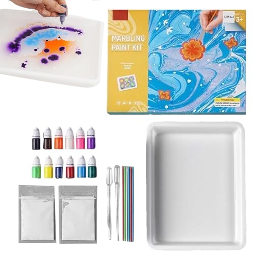 Marmorier-Malset für Kinder, Marmor-Malerei-Kits - Wasser-Malset für Kinder - Ideen für kreative Geschenke Kunst und Handwerk für Mädchen und Jungen im Alter einschließlich Marmorier-Malset für Kinder, Marmor-Malerei-Kits - Wasser-Malset für Kinder - Ideen für kreative Geschenke Kunst und Handwerk für Mädchen und Jungen im Alter einschließlich von Generic