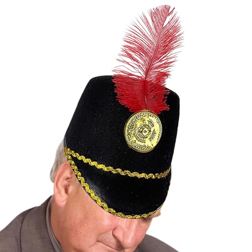 Marschbandhut - Spielzeugsoldat Rollenspielkostüm, Kinderkleid -Accessoire | Cosplay -Bekleidung für Festival Herbst School, weiche vorgetäuschte Kopfbedeckung, komfortable Baby -Safe -Requisite für K Marschbandhut - Spielzeugsoldat Rollenspielkostüm, Kinderkleid -Accessoire | Cosplay -Bekleidung für Festival Herbst School, weiche vorgetäuschte Kopfbedeckung, komfortable Baby -Safe -Requisite für K von Generic