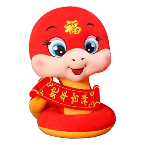 Mascot Plüschtier 2025 - Plüschtier für Fans und Sammler | Hängende Puppe in Tierform mit Schlangenfüllung, Haustier des Jahres der Schlange, tolles Geschenk für Kinder von Generic