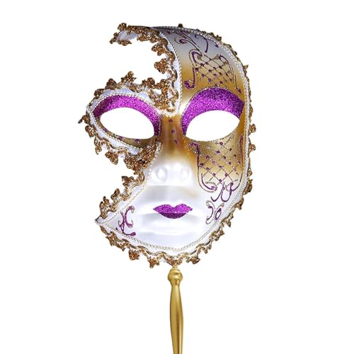 Maskenball Masken, Venezianische Maske Komödie Maskerade Maske Venezianische Masken für Halloween Karneval Fasching Maskenball Vintage Venedig Mottoparty Clown Gesicht Kostüm Maske von Generic