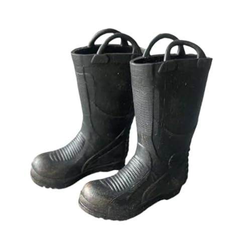 Maßstab 1:6 Feuerwehrmann Stiefel Schuhe Simulation Rollenspielspielzeug für 12'' männliche Figurenpuppe von Generic