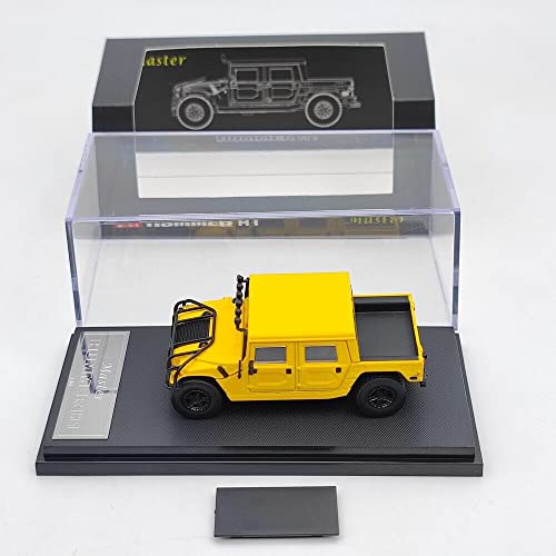 Master 1:64 für Hummer H1 Pickup Truck Druckguss Spielzeug Auto Modelle Sammlung Geschenke (Gelb) von Generic