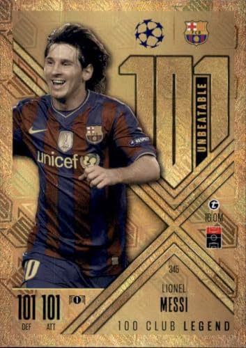 Match Attax Extra 2024 2025 Lionel Messi 100 Club Legend Sammelkarte von Generic