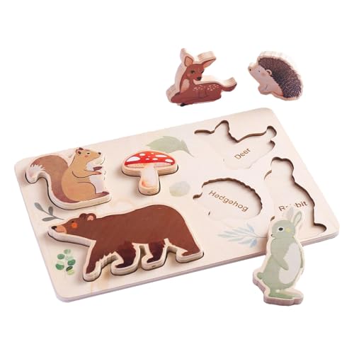 Matching-Puzzle Tierform Tierform Puzzle für Kinder, Muster Matching-Puzzle-Spiele - Lustiges Astronaut eingebettetes Puzzlespielzeug für und Mädchen von Generic