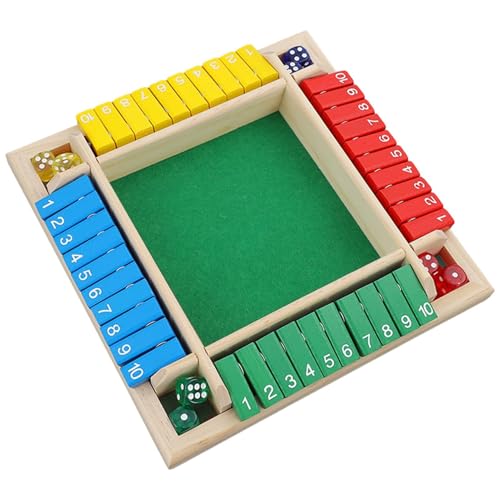 Mathe Game Set - Math Brettspiel, 1-4 Spieler Bildungshölzer Tischspiel | Großes Mathematikunterricht, Eltern-Kind-Lernspiel für Mathematikunterricht von Generic