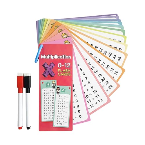 Mathe-Lernkarten,Mathe-Lernkarten - Mathe-Lernspiele mit Ring,Reisespiele, Zahlenkarten, Mathe-Spielzeug für das Klassenzimmer zu Hause Mathe-Lernkarten,Mathe-Lernkarten - Mathe-Lernspiele mit Ring,Reisespiele, Zahlenkarten, Mathe-Spielzeug für das Klassenzimmer zu Hause von Generic