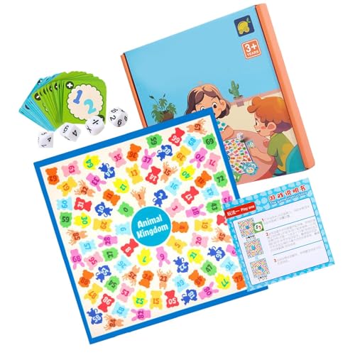 Mathe-Lernspielzeug,Mathe-Lernspiele | Tischbrettspiele für das,Mathe-Spiele aus dem Tierreich für die Grundschule und den Kindergarten, Mathe-Spielzeug für die Früherziehung für und von Generic