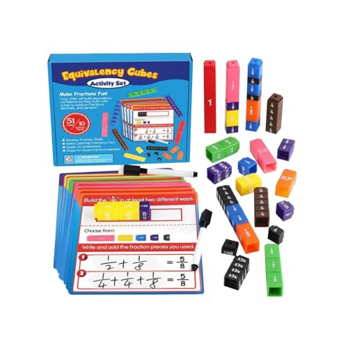 Mathe-Manipulative für die Grundschule, praktisches Lernen für Kinder, Klassenzimmer, Heimunterricht, pädagogisches Zählen (Blue, 18cm) von Generic