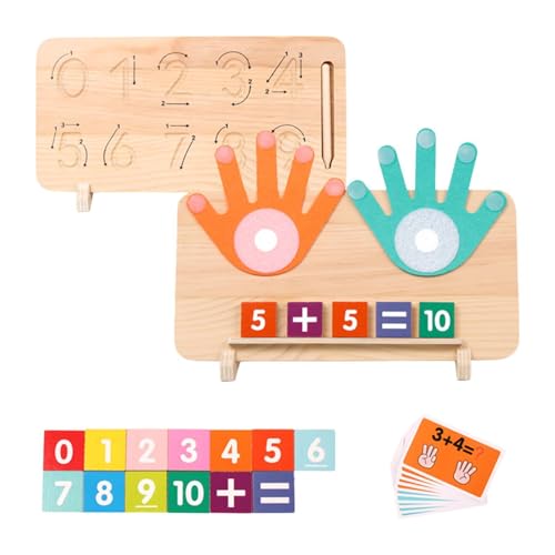 Mathematik Addition Und Subtraktion Handgefertigt Filz Finger Math Spielzeug Set Zahlenzählung von Generic