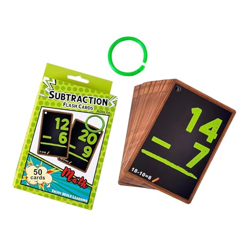 Mathematikkarten - Multiplikation Hinzufügen Subtraktion Spiele | Division Multiplikation - 50 Total Math Karten für Kindergarten für Kinder von Generic