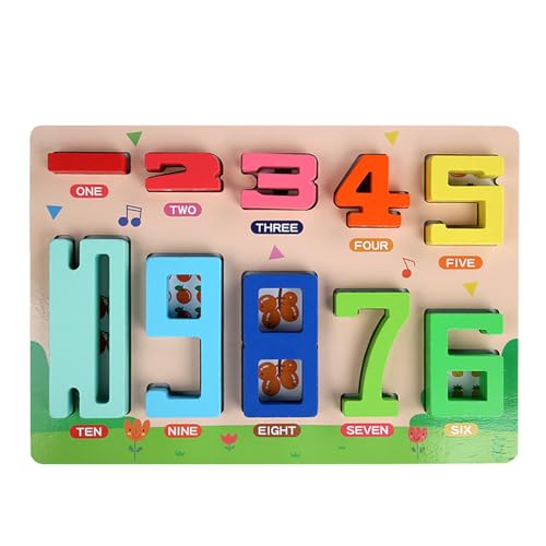 Mathematische Zahlenblöcke, Mathematik-Blöcke | 1-10 Mathematische Zahlen Stapelblöcke - Lernaktivitäten für den Kindergarten, Feinmotorikspielzeug für 3 Jahre und Pl von Generic