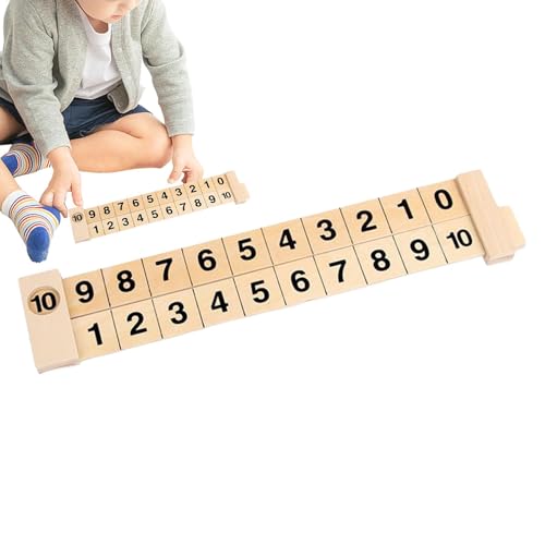 Mathematisches Arithmetisches Lineal, Mathematik-Lernspiele | Interactive Learn Number Rulers Pädagogische Manipulants – Mathematikspiele Vorschule Mathematik Spielzeug vielseitiges Lernspielzeug für von Generic