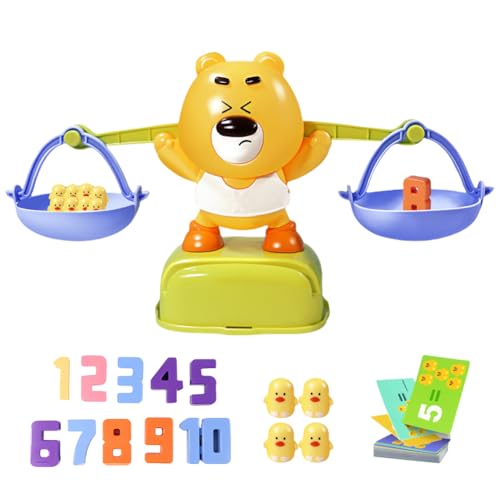 Mathematisches Gleichgewicht Spielzeug - Gleichgewicht mit und Entenkanen, um Zahlen zu Lernen | Zählen Sie Spielzeug für Kinder im Vorschulalter 3+, Bildungsinstrument zum Hinzufügen und Abzug von Generic
