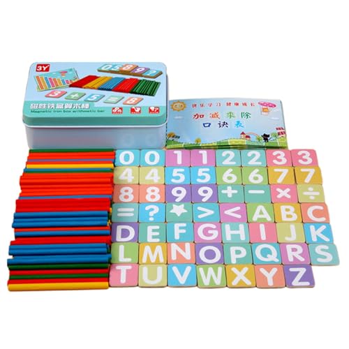 Mathematisches Spielzeug zum Zählen, mathematische Zählblöcke – pädagogisches Mathematik-Spielzeug aus Holz, digitale Karten und Zählstäbe zum Lernen Mathematisches Spielzeug zum Zählen, mathematische Zählblöcke – pädagogisches Mathematik-Spielzeug aus Holz, digitale Karten und Zählstäbe zum Lernen von Generic