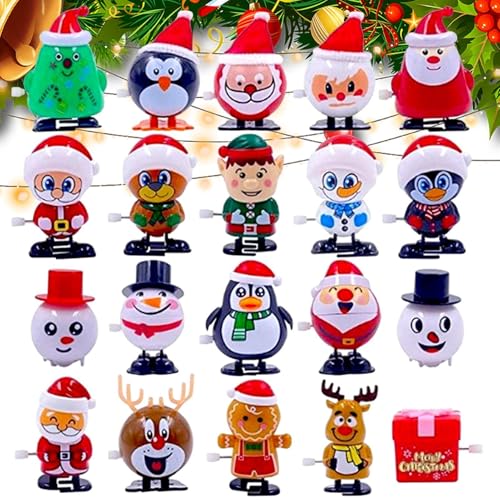 Mechanisches Weihnachtsspielzeug – Set mit Weihnachtsfiguren zum Aufziehen für die Unterhaltung der Kinder | Langlebiges und farbenfrohes Spielzeug mit festlichen Themen, perfekt für Mechanisches Weihnachtsspielzeug – Set mit Weihnachtsfiguren zum Aufziehen für die Unterhaltung der Kinder | Langlebiges und farbenfrohes Spielzeug mit festlichen Themen, perfekt für von Generic