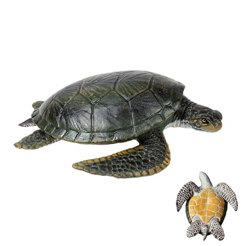 Meeresschildkröten-Figur | Meeresschildkröten-Figuren – Miniatur-Gartentierfiguren, Meeresschildkröte, Dekoration für Garten, Terrasse, Teich von Generic