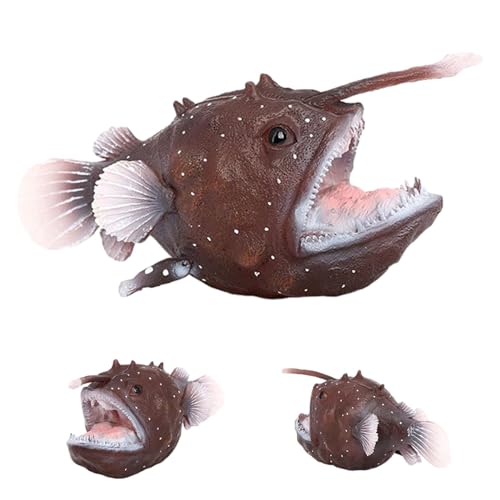 Meerestierfiguren,Simulations-Anglerfischmodell Meerestiermodell | Simulation Meerestiermodell Meerestierspielzeug, kognitives Lernspielzeug für Meerestierfiguren,Simulations-Anglerfischmodell Meerestiermodell | Simulation Meerestiermodell Meerestierspielzeug, kognitives Lernspielzeug für von Generic