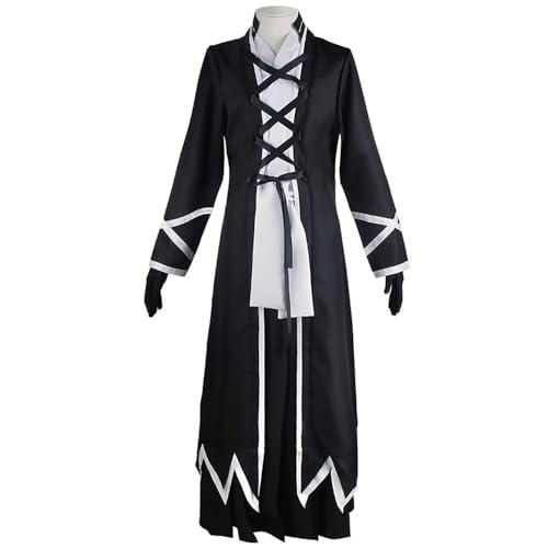 Men's Anime Cosplay Costume for Kurosaki Robe Kimono Full Set with Wig Halloween Outfit von Generic