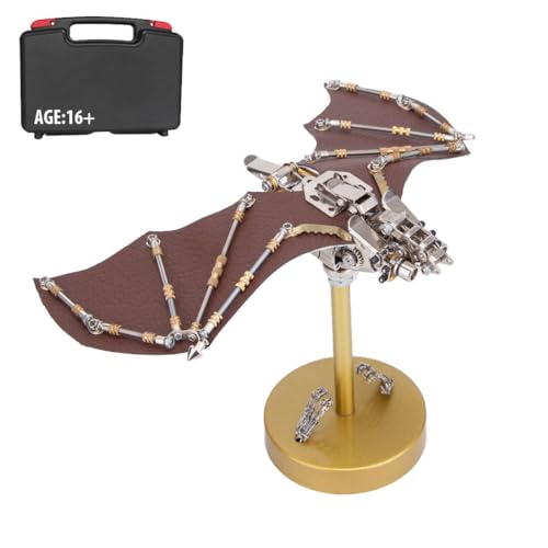 Metall 3D Modell, 3D Metall Puzzle Fledermaus Kit Modellbausatz Erwachsene, 300 Teile 3D Puzzle Laserschnitt Metallbausatz 3D Konstruktionsspielzeug Metall Puzzle von Generic