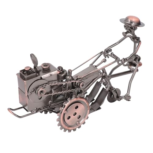 Metall -Traktorskulptur, Retro -Vintage -Eisendekoration für Zuhause, Rustikale Farm -Traktor -Figur, Handgefertigtes Handwerk mit Künstlerischem Detail für Schreibtisch, (Antike Metall -Traktorskulptur, Retro -Vintage -Eisendekoration für Zuhause, Rustikale Farm -Traktor -Figur, Handgefertigtes Handwerk mit Künstlerischem Detail für Schreibtisch, (Antike von Generic
