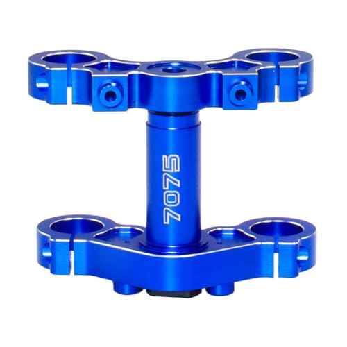 Metall Triple Clamp Kit vorne Suspension Feste Klemme RC-Fahrrad-Ersatzteil für 1/4 - Motorrad Ersetzen Sie Teile Ersetzen Sie Teile, Blau Metall Triple Clamp Kit vorne Suspension Feste Klemme RC-Fahrrad-Ersatzteil für 1/4 - Motorrad Ersetzen Sie Teile Ersetzen Sie Teile, Blau von HuadaXtai