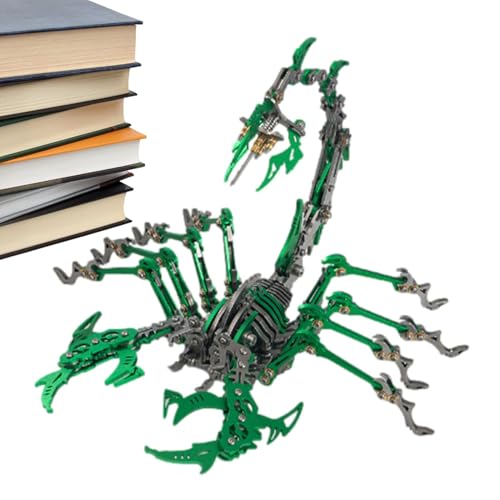 Metallpuzzle für Erwachsene, 3D-Puzzle aus Metall Skorpion, realistischer Skorpion zusammengebaut mit beweglichen beweglichen Puzzlespielzeugen – Puzzlespielzeug mit beweglichem Skorpion, 3D-Puzzle von Generic