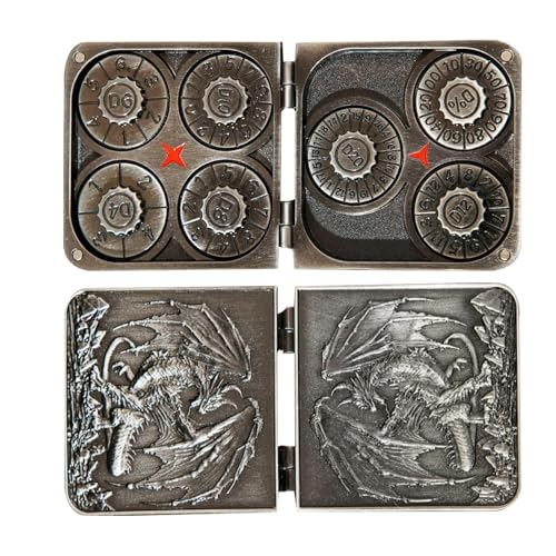 Metallwürfel - Taschenwürfel mit Magnetbox | Cosplay -Spielzeug und Rolle für eine Geburtstagsfiesta Fiesta Hogar Office Erwachsener Familien Tischzubehör Spieler Spieler Metallwürfel - Taschenwürfel mit Magnetbox | Cosplay -Spielzeug und Rolle für eine Geburtstagsfiesta Fiesta Hogar Office Erwachsener Familien Tischzubehör Spieler Spieler von Generic