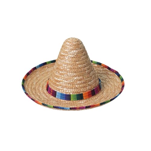 Mexikanischer Sombrero-Hut für Erwachsene mit Besatz, Stroh-Sombrero für mexikanische Partys und Fischerhut Mit Zigarettenhalter Hut Fischerhut Mexikanischer Sombrero-Hut für Erwachsene mit Besatz, Stroh-Sombrero für mexikanische Partys und Fischerhut Mit Zigarettenhalter Hut Fischerhut von Generic