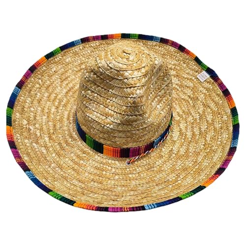 Mexikanischer Sombrero-Hut für Erwachsene mit Besatz, Stroh-Sombrero für mexikanische Partys und Fischerhut Mit Zigarettenhalter Sonnenhut Erwachsene Mexikanischer Sombrero-Hut für Erwachsene mit Besatz, Stroh-Sombrero für mexikanische Partys und Fischerhut Mit Zigarettenhalter Sonnenhut Erwachsene von Generic