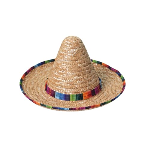 Mexikanischer Sombrero-Hut für Erwachsene mit Besatz, Stroh-Sombrero für mexikanische Partys und Fischerhut Mit Zigarettenhalter Sonnenhut Erwachsene Mexikanischer Sombrero-Hut für Erwachsene mit Besatz, Stroh-Sombrero für mexikanische Partys und Fischerhut Mit Zigarettenhalter Sonnenhut Erwachsene von Generic