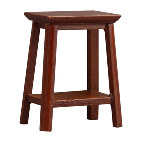 Mini Hocker Aus Holz für Puppenhaus, Maßstab 1:12, Puppenhaus Möbelzubehör Mini Hocker Aus Holz für Puppenhaus, Maßstab 1:12, Puppenhaus Möbelzubehör von Generic
