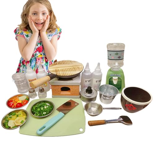 Mini-Küchenspielzeug-Set – echtes Kochset für Kinder | Stellen Sie Sich vor, Sie Spielen mit echten Kochutensilien für Kinder, einem Brattopf und echten Kochutensilien mit Mini-Herdbrenner zum Kochen Mini-Küchenspielzeug-Set – echtes Kochset für Kinder | Stellen Sie Sich vor, Sie Spielen mit echten Kochutensilien für Kinder, einem Brattopf und echten Kochutensilien mit Mini-Herdbrenner zum Kochen von Generic