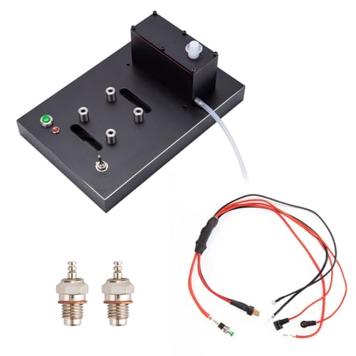 Mini Metall Motor Modell Zubehör, SEMTO ST-NF2 L2 Nitro-Motor Modell, Metallsockel + Kraftstofftank + Kraftstoffleitung + Startzündungsset Mini Metall Motor Modell Zubehör, SEMTO ST-NF2 L2 Nitro-Motor Modell, Metallsockel + Kraftstofftank + Kraftstoffleitung + Startzündungsset von Generic