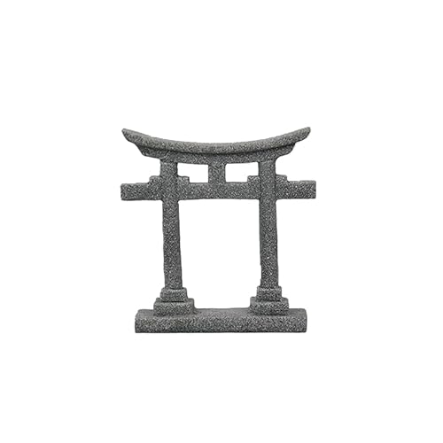 Mini-Puppenhaus-Dekoration, japanisches Torii-Tor, Aquarien, Aquarien, Gartenlandschaft, Steindekoration für Kinder von Generic