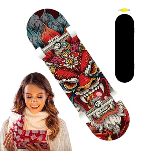 Mini-Skateboards für Finger, Fingerspielzeug-Skateboards | Holzgriffbretter für Kinder | Kleines Fingerbrett-Spielzeug, buntes Finger-Skateboard für Kinder ab 6 Jahren von Generic