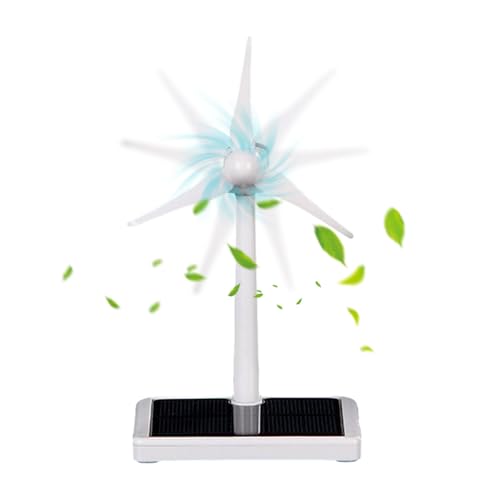 Mini Solar Windmill – Wissenschaftsprojekt für pädagogisches Bastelspielzeug | Bastelset für Klassenzimmer, Garten, Büro, Dekoration, Lernornament von Generic