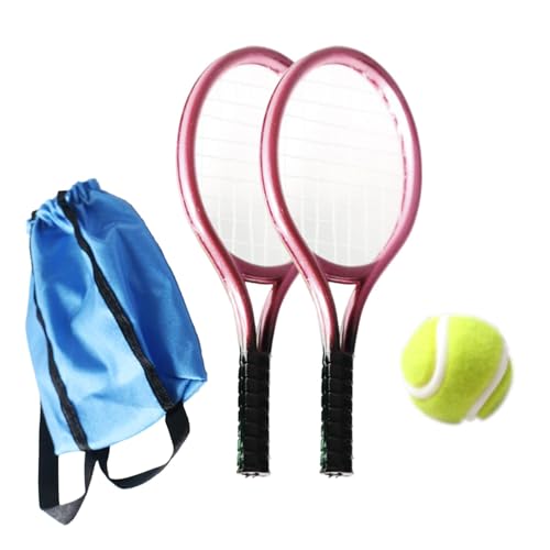 Mini Tennis Dekoration, Miniatur Tennis Set, Spielhaus, Mini Puppenhaus Zubehör, Mini Tennisschläger Und Ball Set, für Jungen Und Mädchen Im Alter von, Rosa Mini Tennis Dekoration, Miniatur Tennis Set, Spielhaus, Mini Puppenhaus Zubehör, Mini Tennisschläger Und Ball Set, für Jungen Und Mädchen Im Alter von, Rosa von Generic